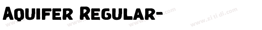 Aquifer Regular字体转换 Aquifer Regular字体转换
